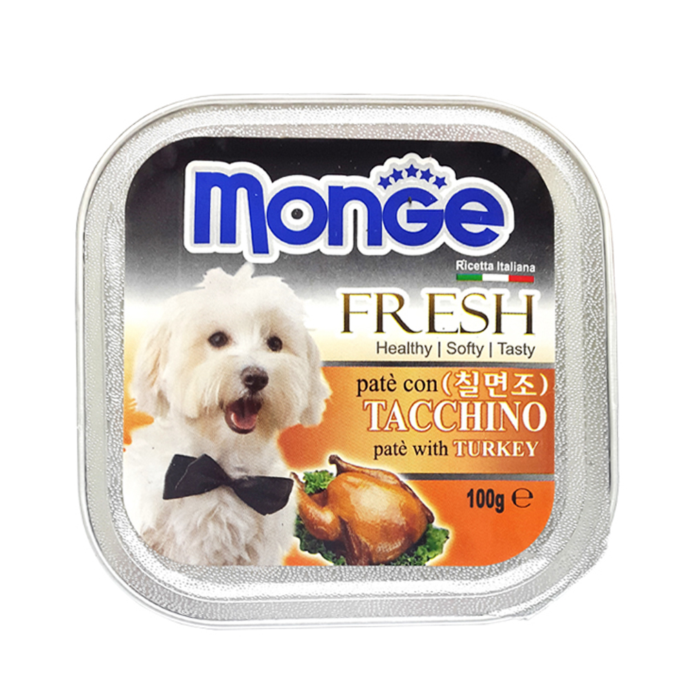 [BOX32개입] Monge 몬지 강아지사각캔 100g 칠면조