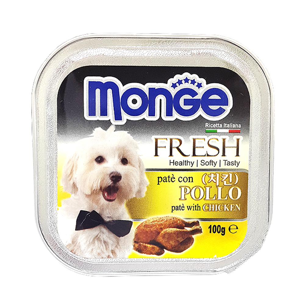 [BOX32개입] Monge 몬지 강아지사각캔 100g 치킨