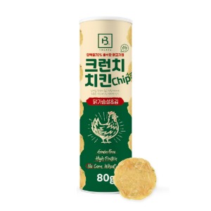 브리더랩 크런치 치킨칩 닭가슴살&amp;김 80G